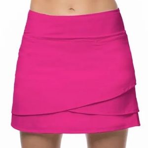 Lucky In Love - magenta golf skirt with built in shorts